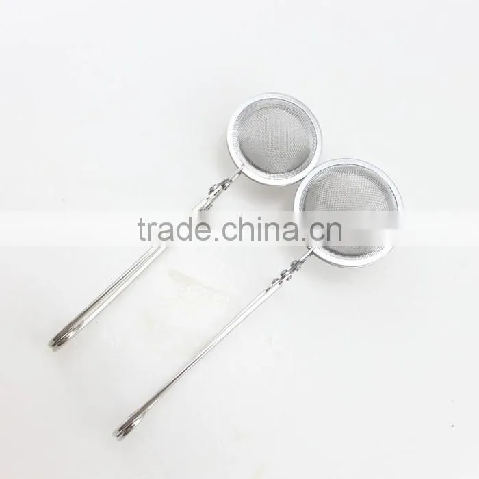2-Size Stainless Steel Tea Tools Snap Mesh Tea Ball Infuser Strainer