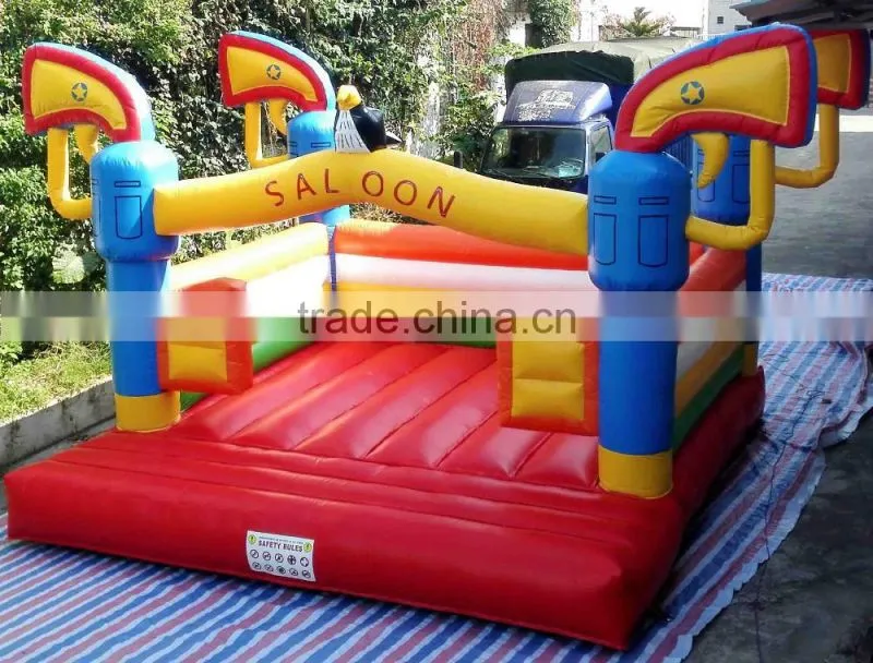 customized size air bouncer inflatable trampoline with factory lower price