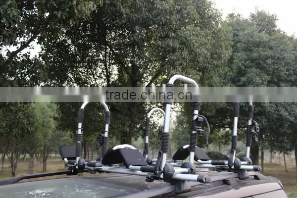 Car aluminum kayak roof rack,foldable kayak roof rack with tie-down straps