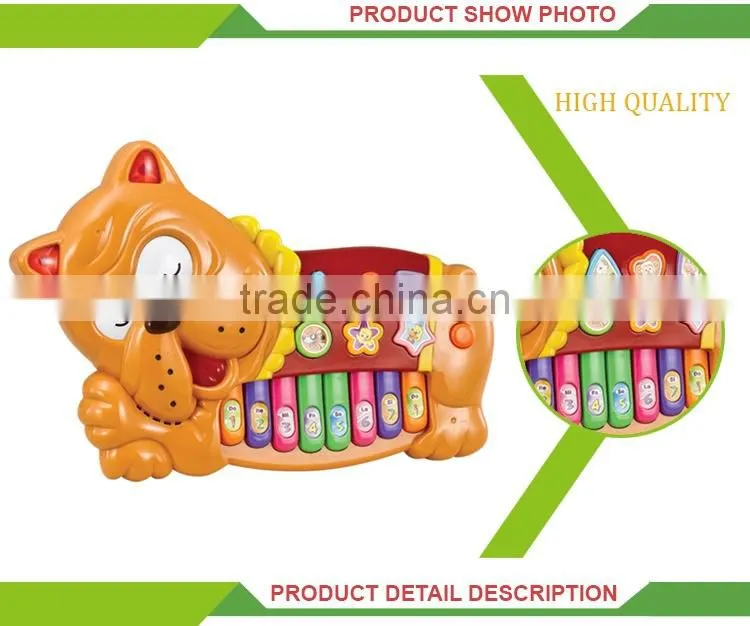 Hot sale educational musical instrument cartoon electric piano toy