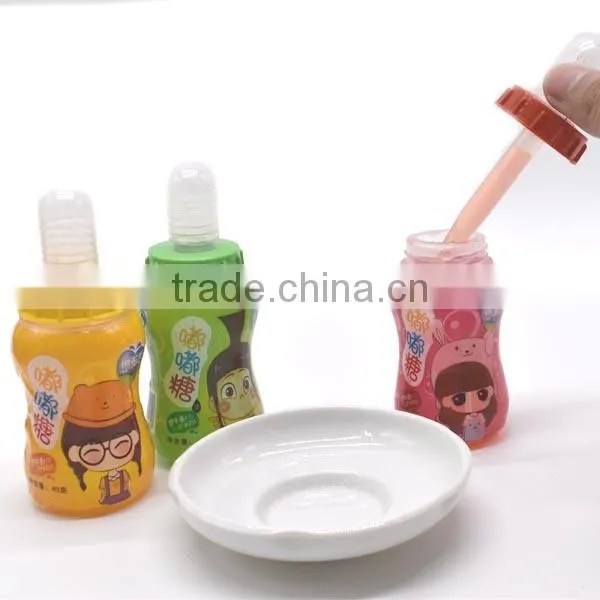 Funny Dropper Shape Bottle Sour Fruit Juice Liquid Candy for Kids