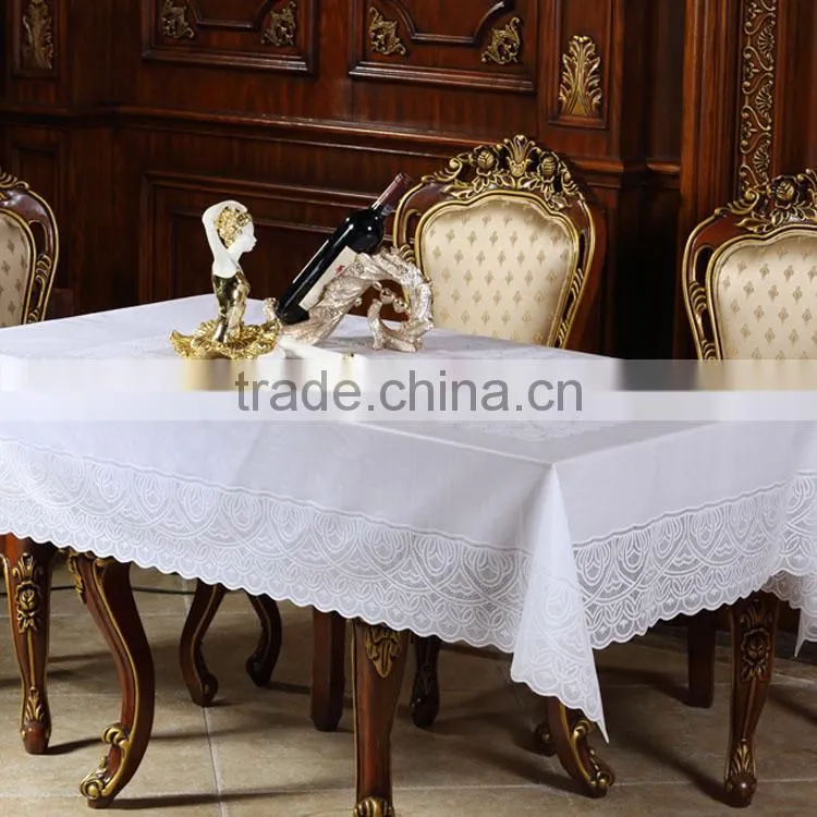 Vinyl lace tablecloth roll vinyl fabric tablecloth tablecloth factory