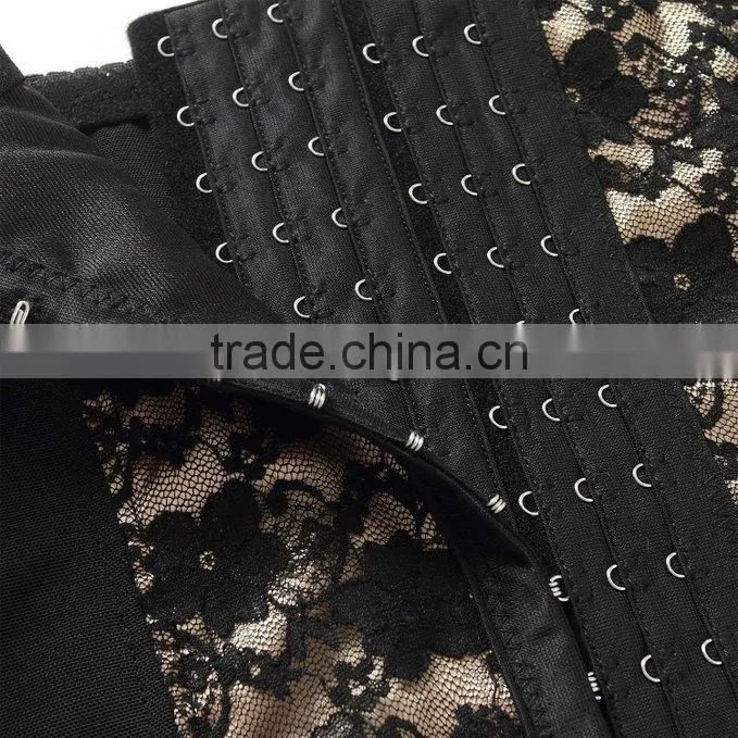 Women's Elastic Lace Embroidery waist cincher Postpartum Slim Invisible Waist Trainer with Paypal Terms