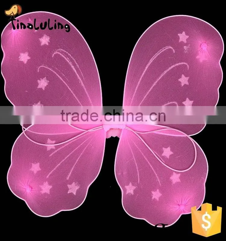 cheap single nylon butterfly fairy wings for party decorations