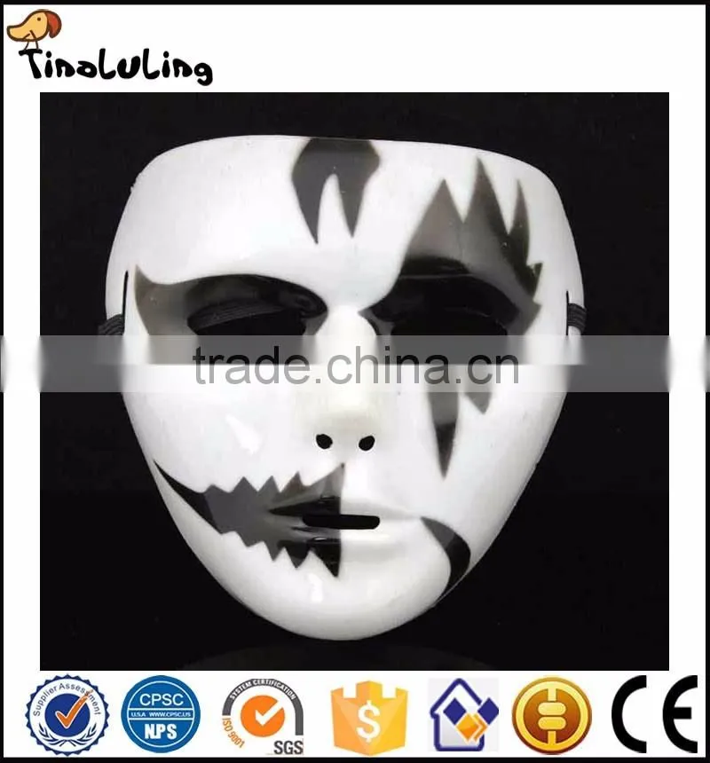 Venetian Mask Horror Face White Mask Halloween Mask Dance Street Dance Mask