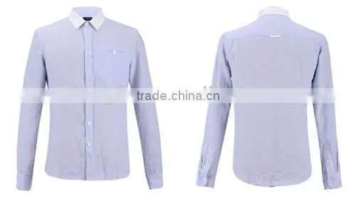 OEM fashion hemp T shirts for man long sleeve with button design