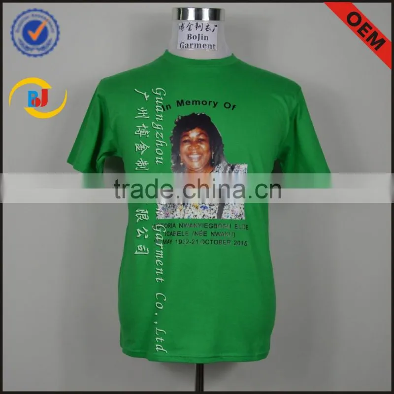 China factory wholesale political election green t-shirt