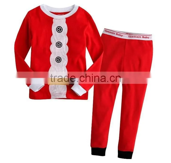 Wholesale Cheap Cotton Kids Christmas Striped Pajamas