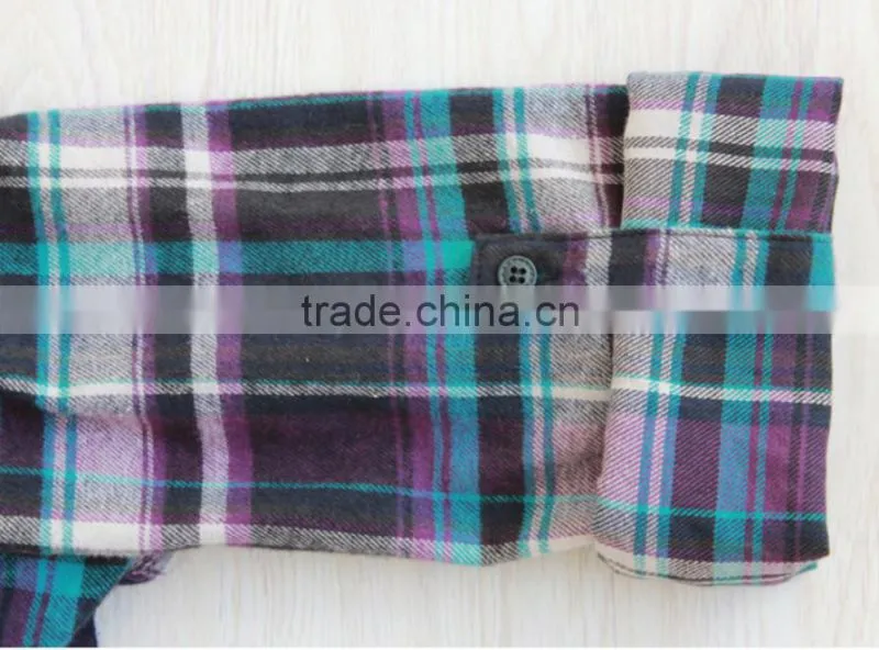 2014 plaid casual shirt men's dress shirt