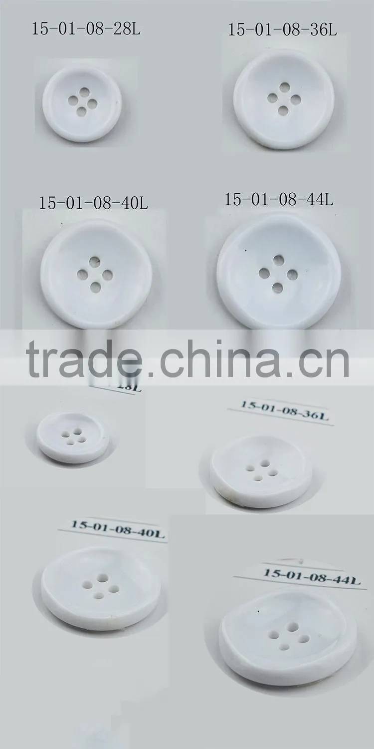 Pearl White Ladies Fur Coat Button