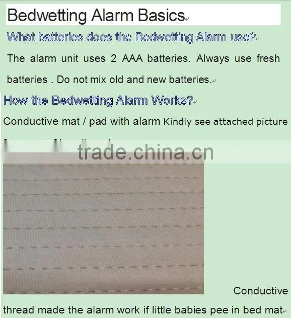 2017 health care alarm Bedwetting Urine pad