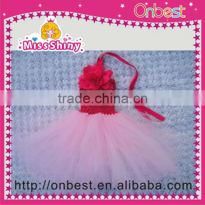Hot selling beautiful pink bow cake/ ballet /petty skirt/ tutu /dress 3 layer color wholesale.