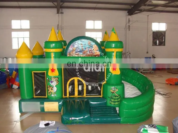 QIQI Green Inflatable Used Party Jumpers for Sale