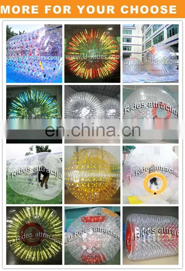 water inflatable zorb roller ball with plug