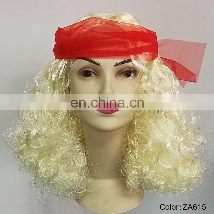 Carnival Hippie women blond wigs P-W239