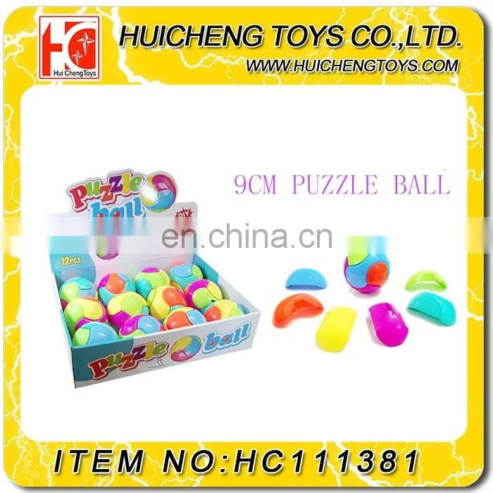 7PCS block juggling assembled 12.5CM flashing light glow music jumping ball promotion toys EN71