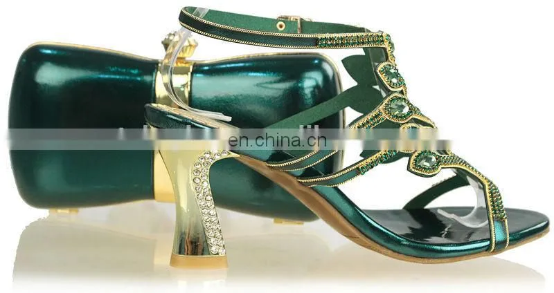 nigeria green dance shoes low heel