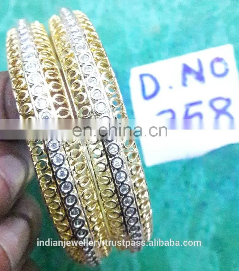 cz stone jewelry bangles exporter, bridal zircon bangle manufacturer