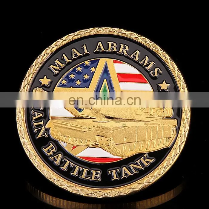 Custom best selling gold plated color filled in American style coin