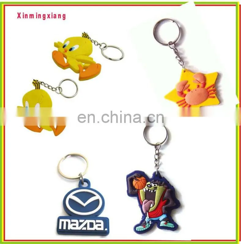 custom 3d soft pvc keychain for promotion