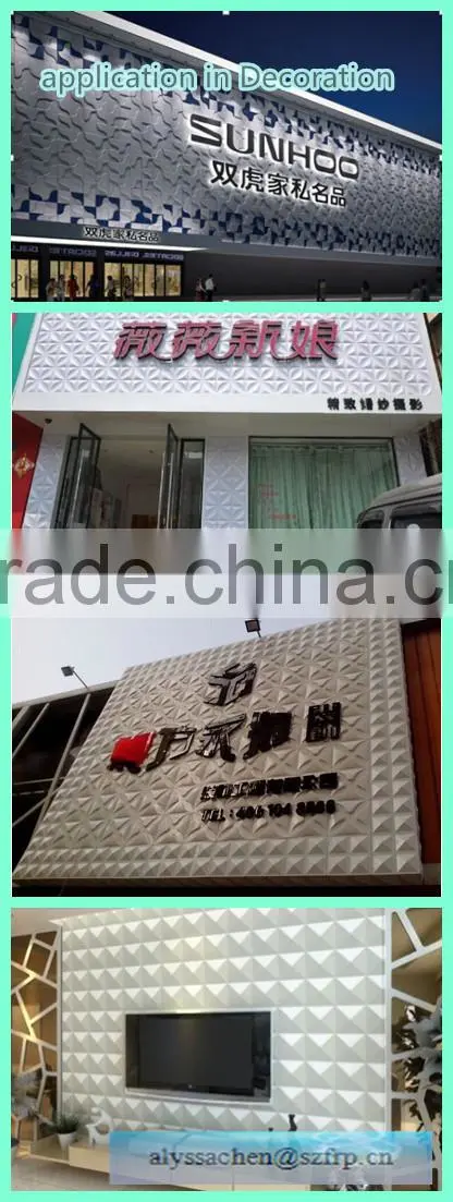 high quality FRP decorative wall panel/Light weight anti-corrosion FRP board