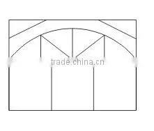single span commercial greenhouse for flowers and vegetables