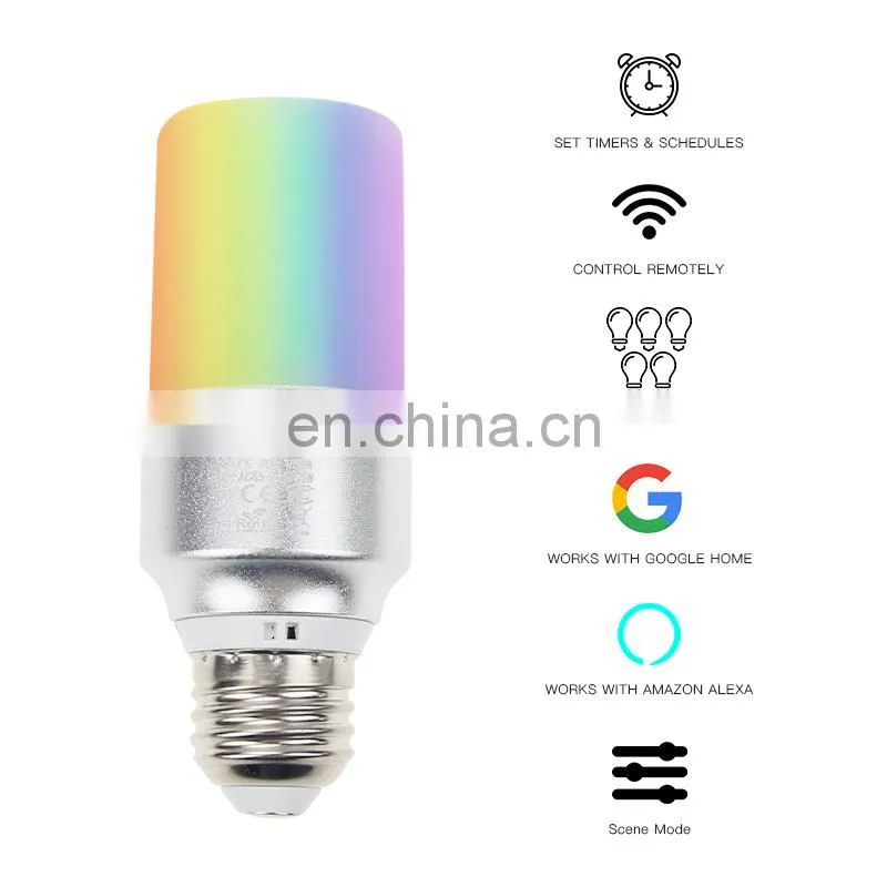 Group WiFi LED Bulb smart led wifi bulb Google Alexa controlled LED smart wifi light switch bulb