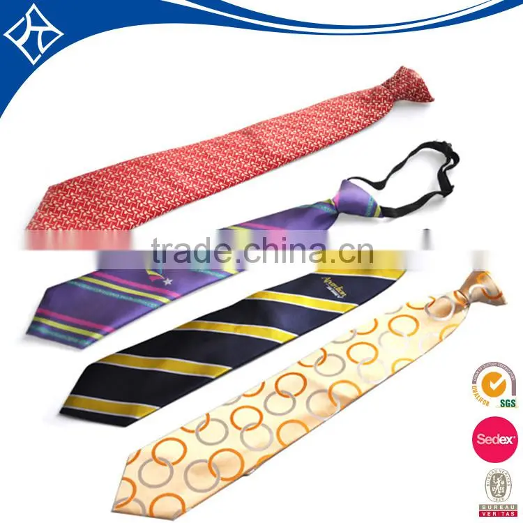 2016 New design promotional silk clip tie for neckwear