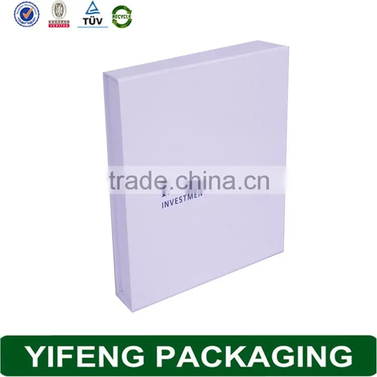 Gift usage empty folding white paper folding gift box for perfume