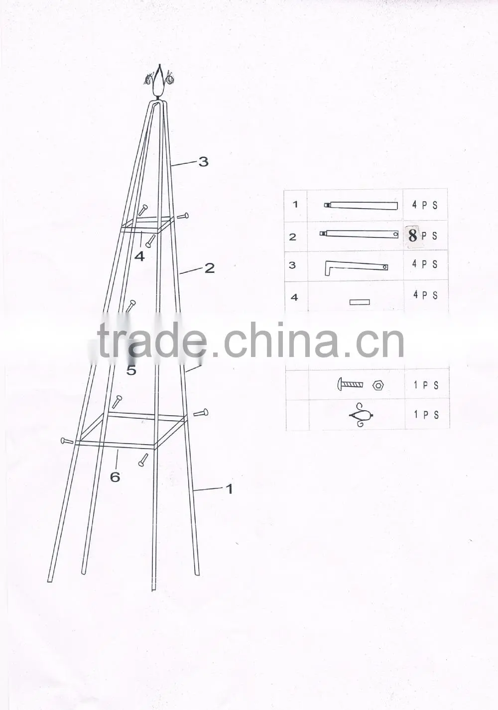 Climbing Plants Steel Frame Metal Garden Obelisk