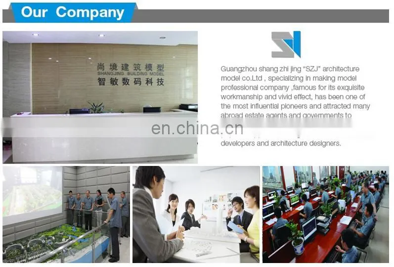 Construction building layout scale model making , real estate building model