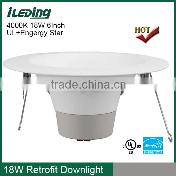 UL Energy Star 6inch 18W Round LED DownLight Recessed