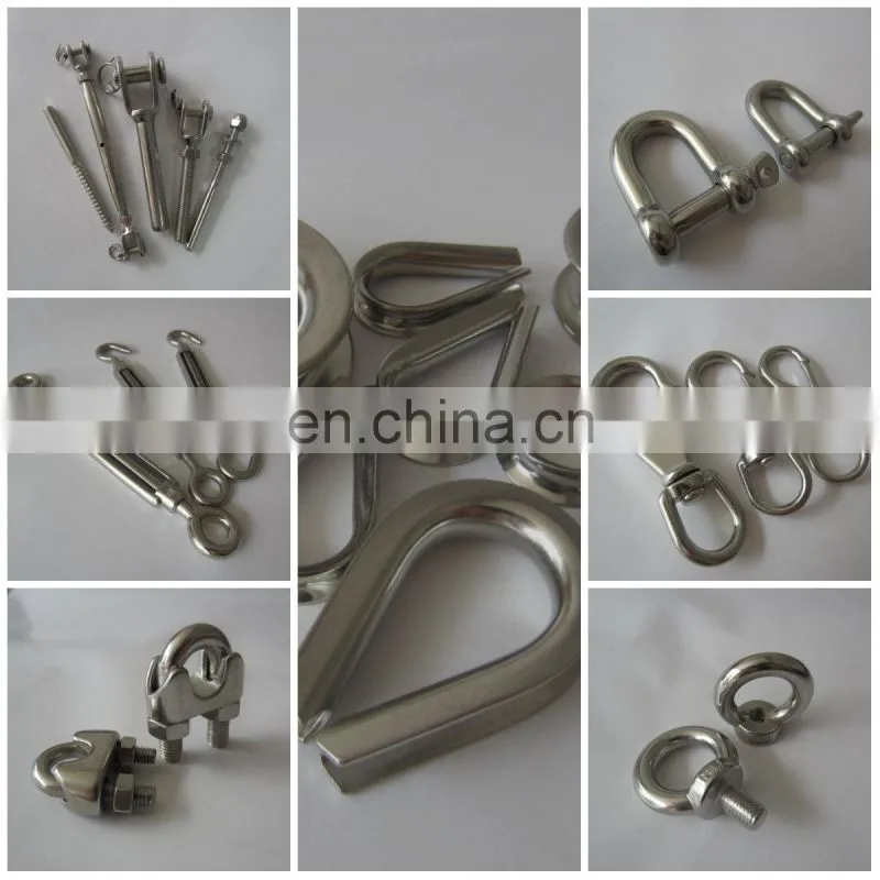 Stainless steel DIN1480 Turnbuckle Eye - Eye for landscaping, horticulture, installations, rigging and fencing.