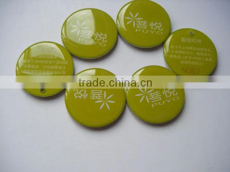 custom waterproof blue plastic em marin 125khz rfid key tag