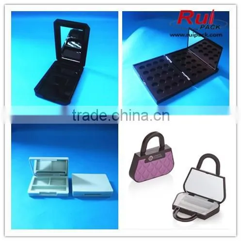 Finger shap lipstick case with aluminum gold inner, black lipstick tube/container in unique shape