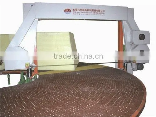 Horizontal carousel sponge slicing cutting machine