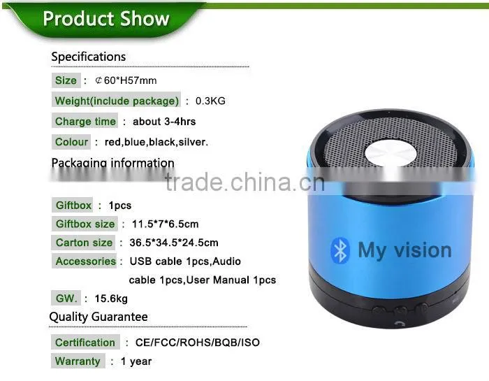 portable mini speaker bluetooth with microphone