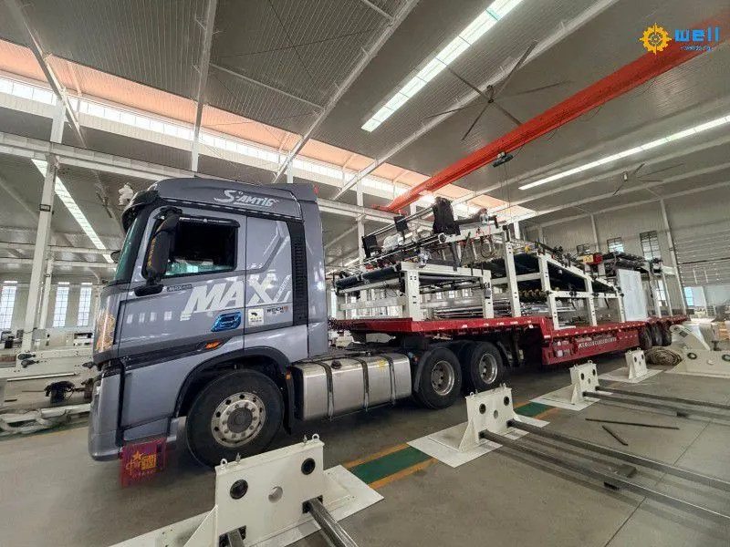 Delivery of cardboard production line