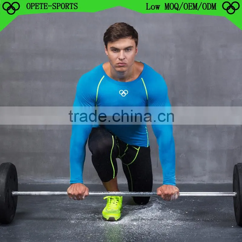 (OEM FACTORY)dri fit fabric sports tracksuit men fitness t shirts
