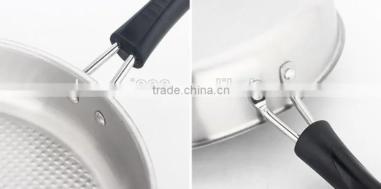 best sell induction cooking pan/ stainless steel nun stick frying pan/ detachable sauce pan