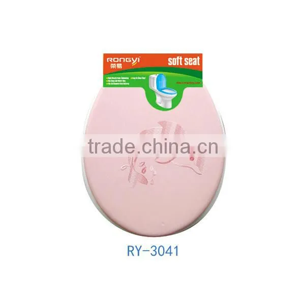 Practical design soft decorative PVC colorful sanitary toilet mat