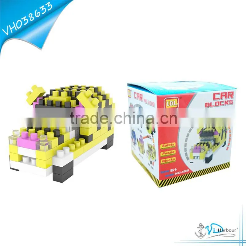 Diamond Building Block Toy Cartoon Car