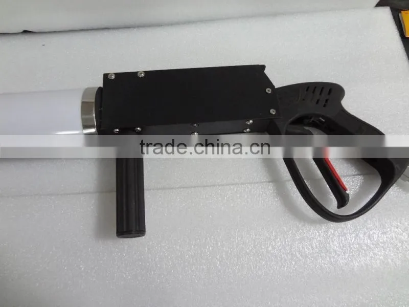 RGB color tube DJ co2 gun rechargeable with 3m high press hose led co2 gun
