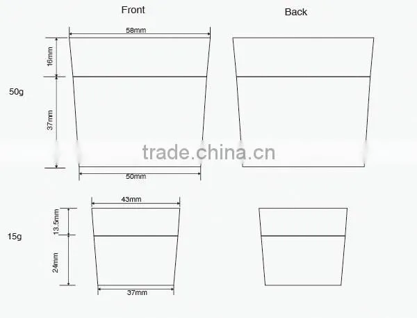 15g China Wholesale Cheap PP Plastic Cosmetic Jar for Facial Cream