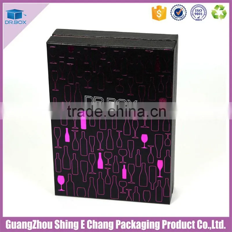 Manufacturer Wholesale CMYK Recycled 2 bottle wine box