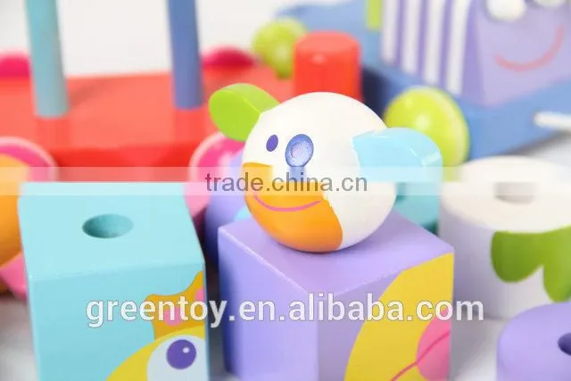 kids toy wood blocks building toy