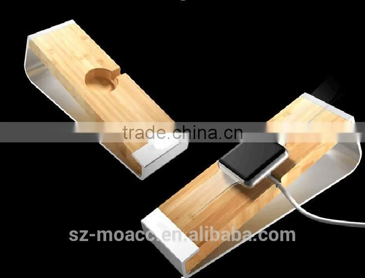 New coming bamboo stand for apple watch,for apple watch dock