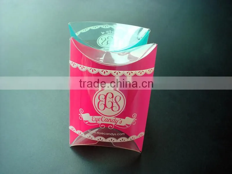 small clear plastic PET pillow box