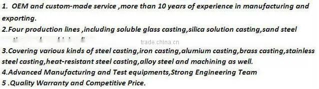 Alloy steel foundry ,sand casting Crawler Pad Link