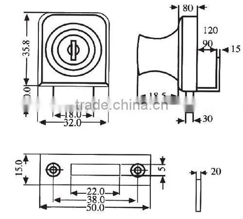 Glass Door Lock